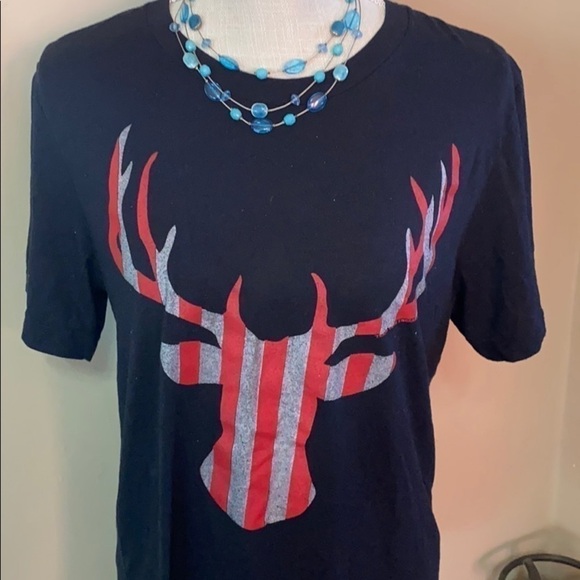 Texas-true Threads Black Shirts With Antlers Sm/M - Picture 3 of 7